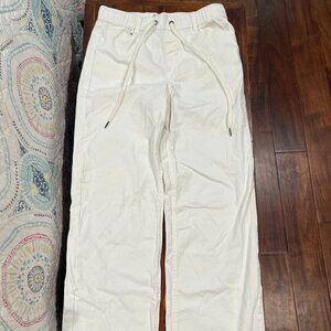 White Straight Leg Pants